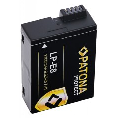 PATONA PROTECT Bateria f. Canon EOS 550D 600D 650D 700D LPE8 LP-E8 LP-E8+