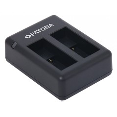 PATONA Podwójna ładowarka do GoPro Hero 9 Hero 10 Hero 11 AHDBT901 ADBAT001 ADDBD-211 z kablem Micro-USB w komplecie