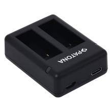 PATONA Podwójna ładowarka do GoPro Hero 9 Hero 10 Hero 11 AHDBT901 ADBAT001 ADDBD-211 z kablem Micro-USB w komplecie