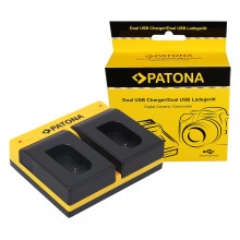 PATONA Ładowarka Dual do Panasonic DMW-BLK22 DC-S5, DC-S9, G9, GH5, GH5S – z kablem Micro USB PATONA Ładowarka Dual do Panasonic DMW-BLK22 DC-S5, DC-S9, G9, GH5, GH5S – z kablem Micro USB