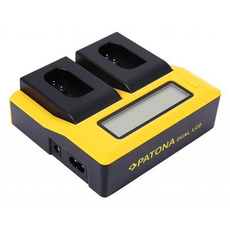 PATONA Podwójna ładowarka USB LCD do Panasonic DMW-BLK22 DC-S5 G9 GH5 GH5S