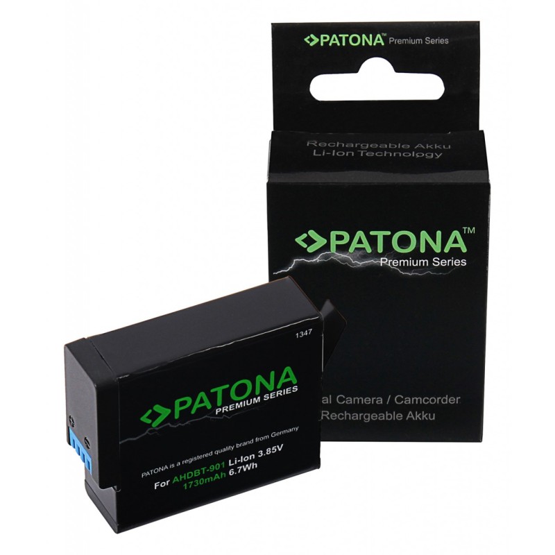 Bateria PATONA Premium do GoPro Hero 9 Hero 10 Hero 11 Hero 12 AHDBT901 ADBAT001 ADDBD-211