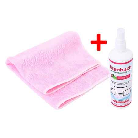 Erenbach 250 ml profesjonalny płyn do czyszczenia wyświetlaczy i ściereczki z mikrofibry 30 x 30 cm