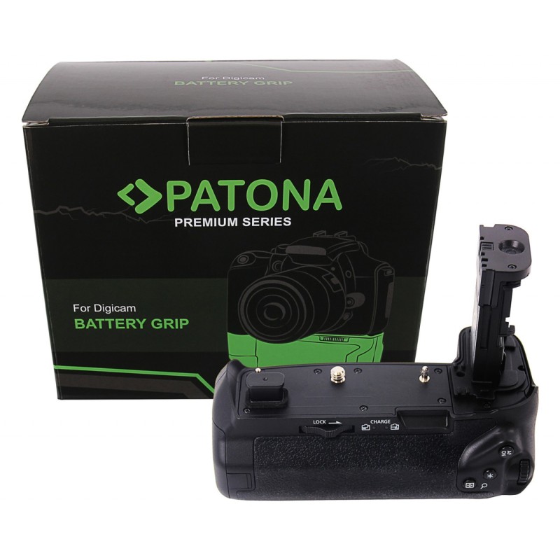 Uchwyt akumulatorowy PATONA Premium BG-E22 do Canon EOS R na 2 akumulatory LP-E6N w komplecie. sterowanie bezprzewodowe