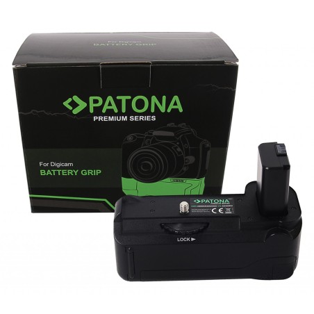 Uchwyt akumulatorowy PATONA Premium VG-A6300 Sony A6000 A6300 A6500 na 1 akumulator NP-FW50 w komplecie. sterowanie bezprzewodow