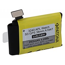 PATONA Bateria f. Apple Watch Seria 3 GPS 38mm A1847 PATONA Bateria f. Apple Watch Seria 3 GPS 38mm A1847