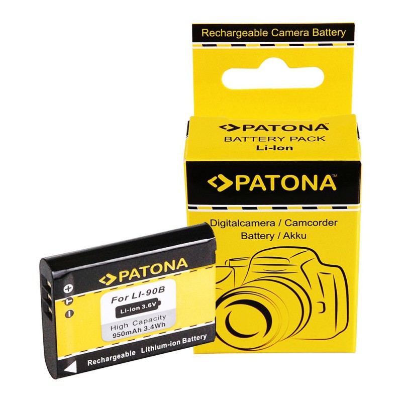 PATONA Bateria Olympus Li-90B Li 90B Li90b do Olympus Tough TG1 TG-1 TG6 TG-6