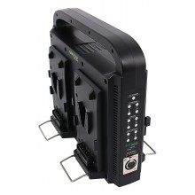 PATONA Premium Kompaktowa 4-kanałowa ładowarka do akumulatorów Sony Red DSLR V-Mount z funkcją zasilania oraz z kablem XLR