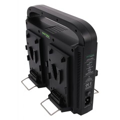 PATONA Premium Kompaktowa 4-kanałowa ładowarka do akumulatorów Sony Red DSLR V-Mount z funkcją zasilania oraz z kablem XLR