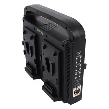 PATONA Premium Kompaktowa 4-kanałowa ładowarka do akumulatorów Sony Red DSLR V-Mount z funkcją zasilania oraz z kablem XLR