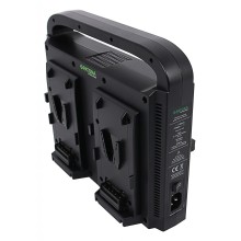 PATONA Premium Kompaktowa 4-kanałowa ładowarka do akumulatorów Sony Red DSLR V-Mount z funkcją zasilania oraz z kablem XLR