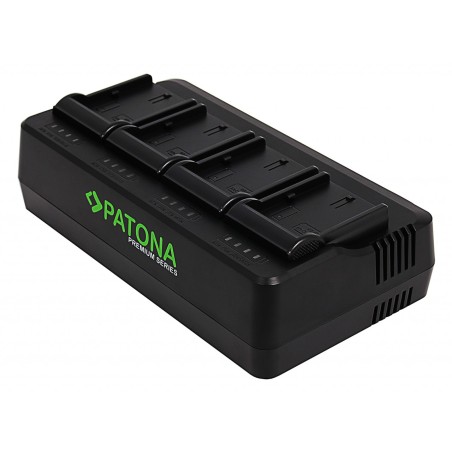 PATONA Premium 4-kanałowa Ładowarka LP-E6 do Canon EOS 5D 60D 60Da 6D 7D EOS70D EOS-70D EOS R Mark II Mark III