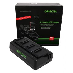 4-krotna ładowarka PATONA Premium NP-FZ100 do Sony A7 III Alpha 7 A7 R III Alpha 9