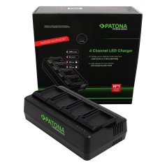 PATONA Premium 4-krotna ładowarka EN-EL15 do aparatu Nikon D600 D750 D800 D810 D810A D7000 D7100 D7200 D7500