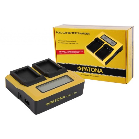 Ładowarka USB PATONA z podwójnym wyświetlaczem LCD do aparatu Nikon EN-EL25 EN-EL25 Z30 Z50 Z fc
