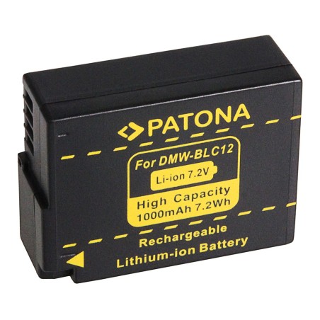 Bateria PATONA do Panasonic DMW-BLC12 E Lumix DM FZ200 BLC12 BLC12PP