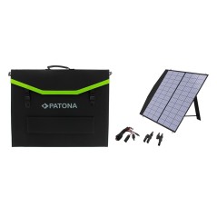 PATONA Platinum 100W składany panel słoneczny z 2 panelami słonecznymi i wyjściem DC